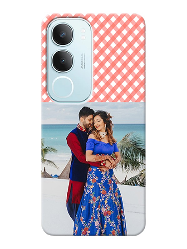 Custom Vivo Y29 5G Custom Hard Phone Case - Pink Pattern Design