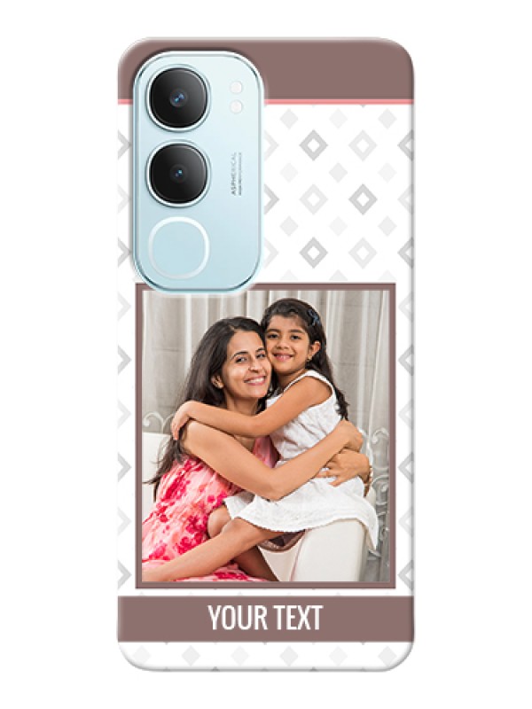 Custom Vivo Y29 5G Custom Hard Phone Case - Simple Diamond Design