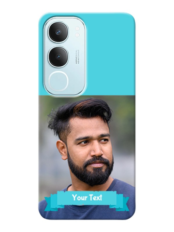 Custom Vivo Y29 5G Custom Hard Phone Case - Blue Color Design