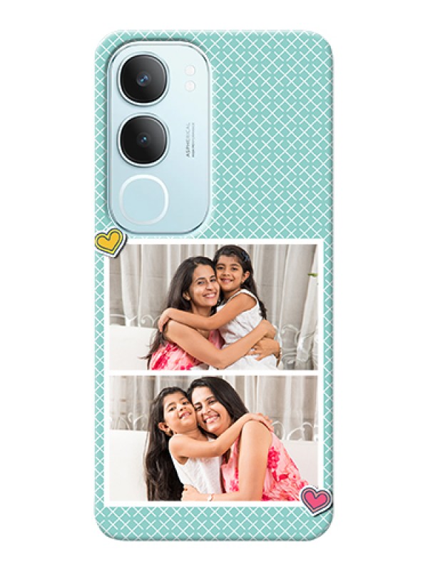 Custom Vivo Y29 5G Custom Hard Phone Case - 2 Image Holder With Pattern Design