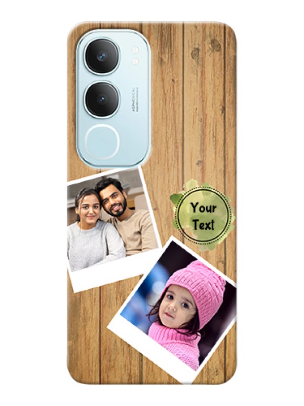 Custom Vivo Y29 5G Custom Hard Phone Case - Wooden Texture Design