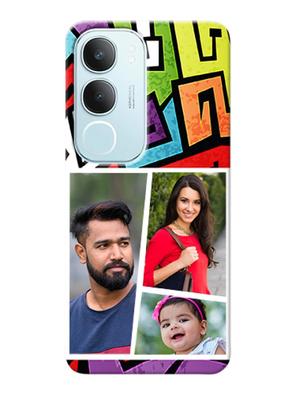 Custom Vivo Y29 5G Custom Hard Phone Case - Graffiti Pattern Design