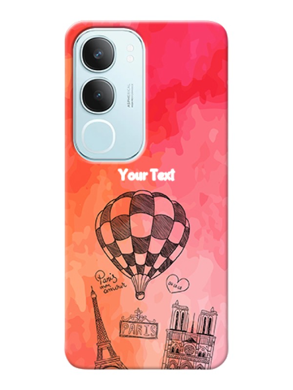 Custom Vivo Y29 5G Custom Hard Phone Case - Paris Theme Design