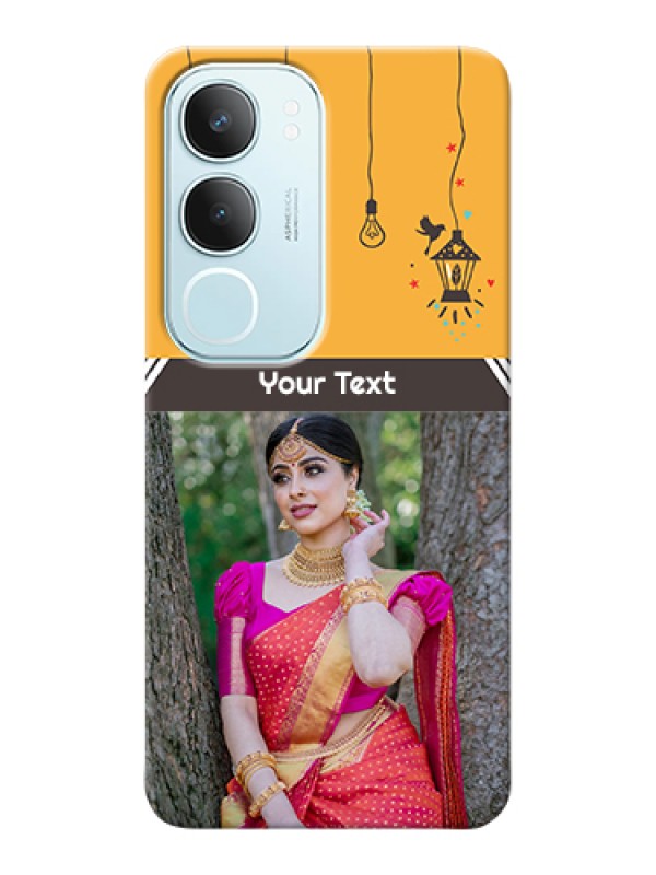 Custom Vivo Y29 5G Custom Hard Phone Case - With Family Picture And Icons