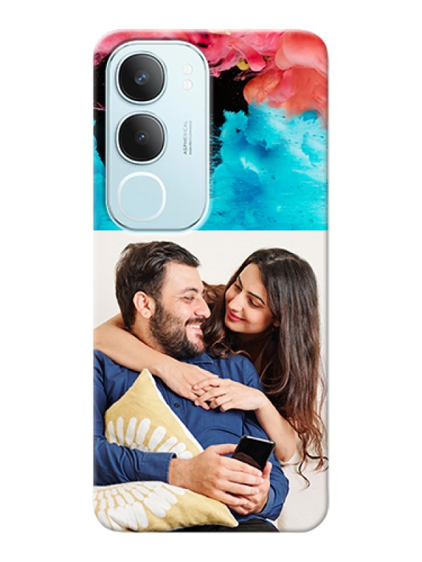 Custom Vivo Y29 5G Custom Hard Phone Case - Quote With Acrylic Painting Design