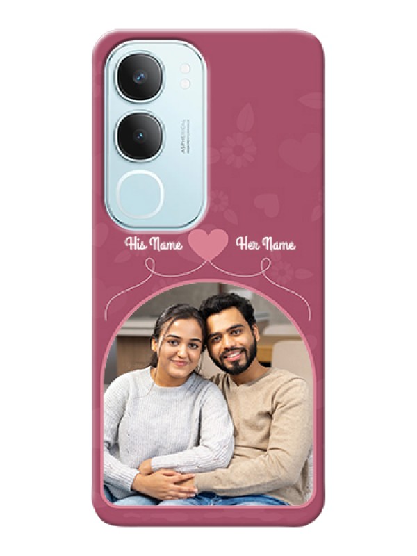 Custom Vivo Y29 5G Custom Hard Phone Case - Love Floral Design