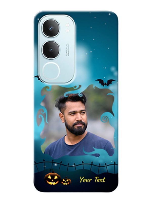 Custom Vivo Y29 5G Custom Hard Phone Case - Halloween Frame Design