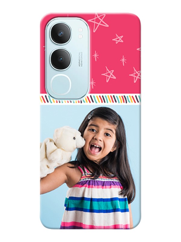 Custom Vivo Y29 5G Custom Hard Phone Case - Line Art Design