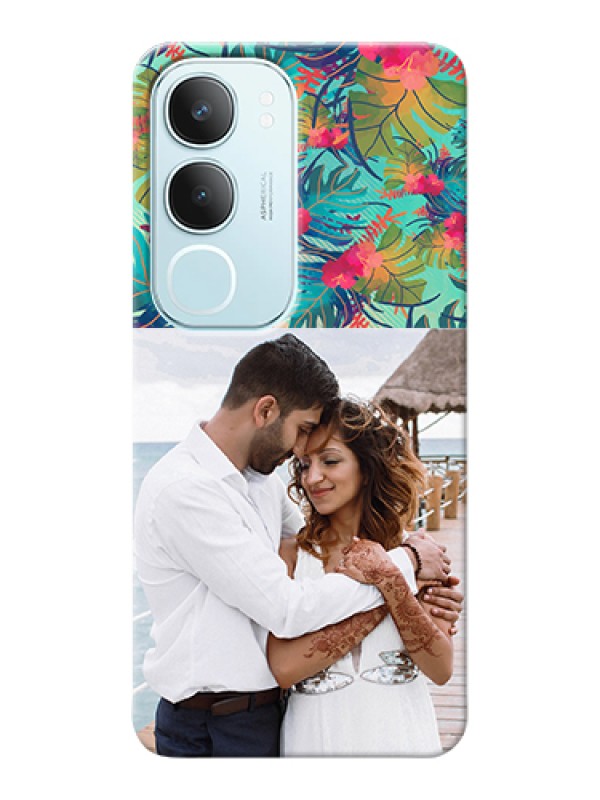 Custom Vivo Y29 5G Custom Hard Phone Case - Watercolor Floral Design