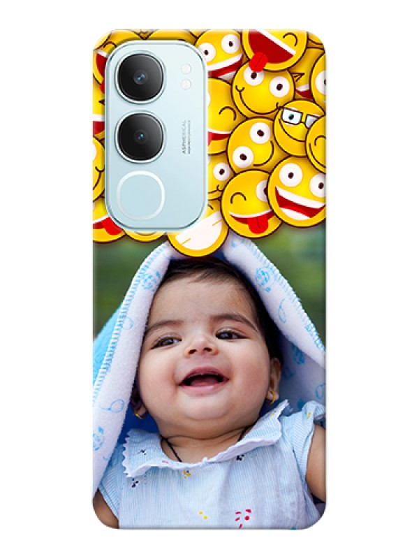 Custom Vivo Y29 5G Custom Hard Phone Case - With Smiley Emoji Design