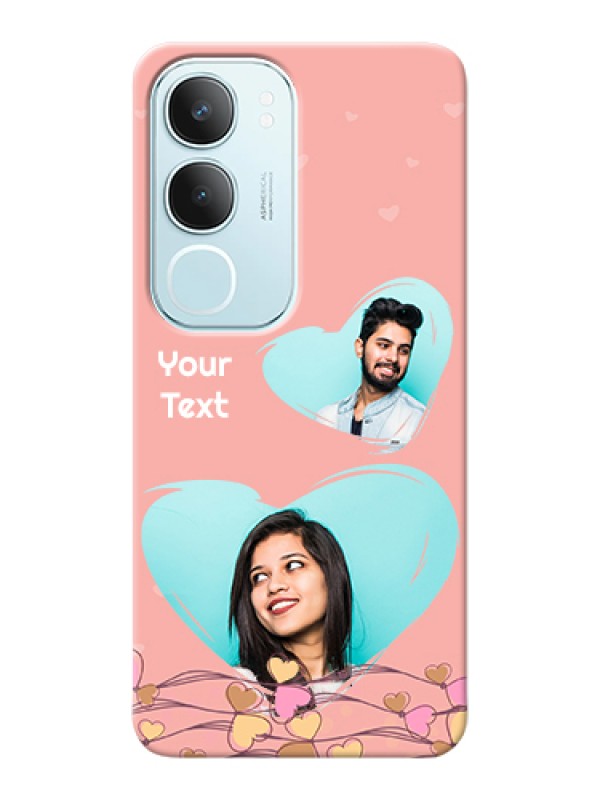 Custom Vivo Y29 5G Custom Hard Phone Case - Love Doodle Design