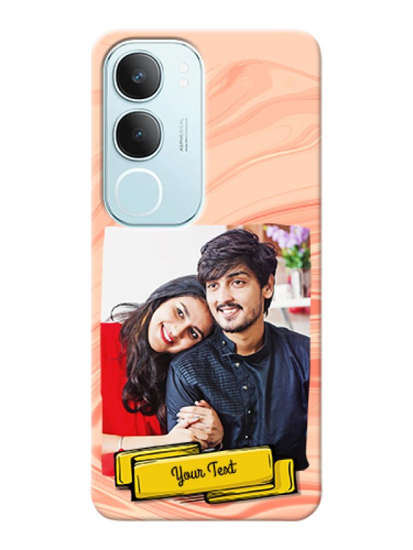 Custom Vivo Y29 5G Custom Hard Phone Case - Marble Texture Design