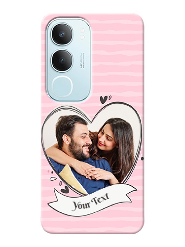 Custom Vivo Y29 5G Custom Hard Phone Case - Vintage Heart Design