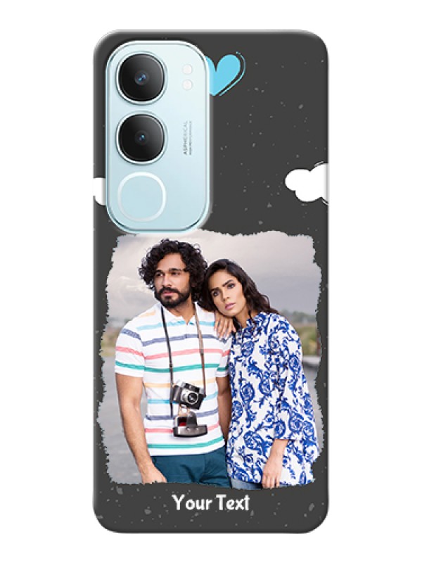 Custom Vivo Y29 5G Custom Hard Phone Case - Splashes With Love Doodles Design