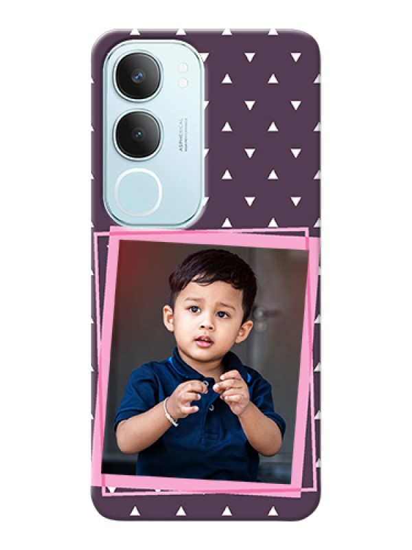 Custom Vivo Y29 5G Custom Hard Phone Case - Triangle Pattern Dotted Design