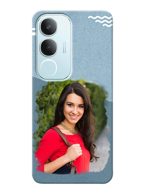 Custom Vivo Y29 5G Custom Hard Phone Case - Grunge Line Art Design