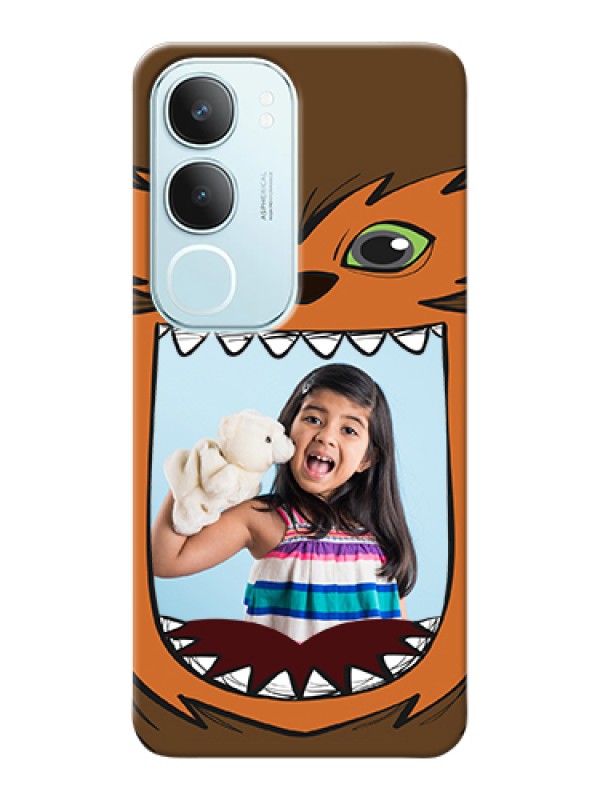 Custom Vivo Y29 5G Custom Hard Phone Case - Owl Monster Back Case Design