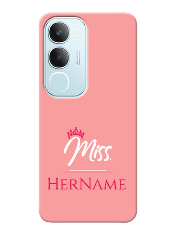 Custom Vivo Y29 5G Custom Hard Phone Case - Mrs With Name Design