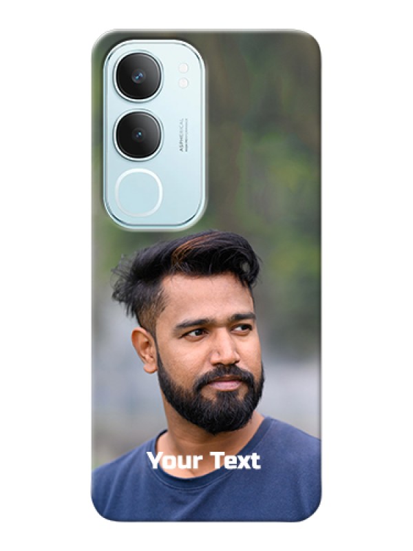 Custom Vivo Y29 5G Custom Hard Phone Case - Photo With Text Design