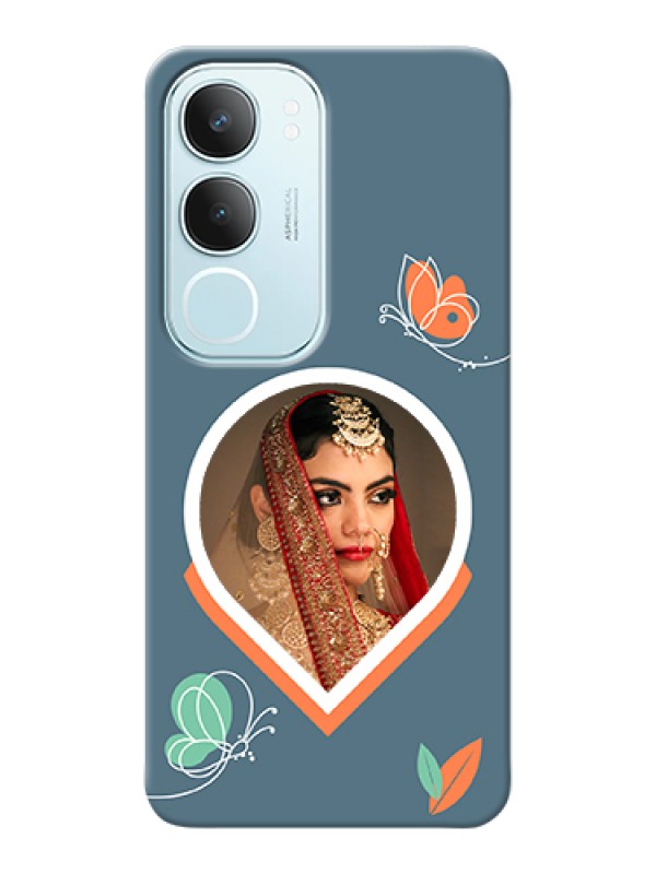 Custom Vivo Y29 5G Custom Hard Phone Case - Droplet Butterflies Design