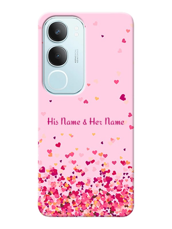 Custom Vivo Y29 5G Custom Hard Phone Case - Floating Hearts Design