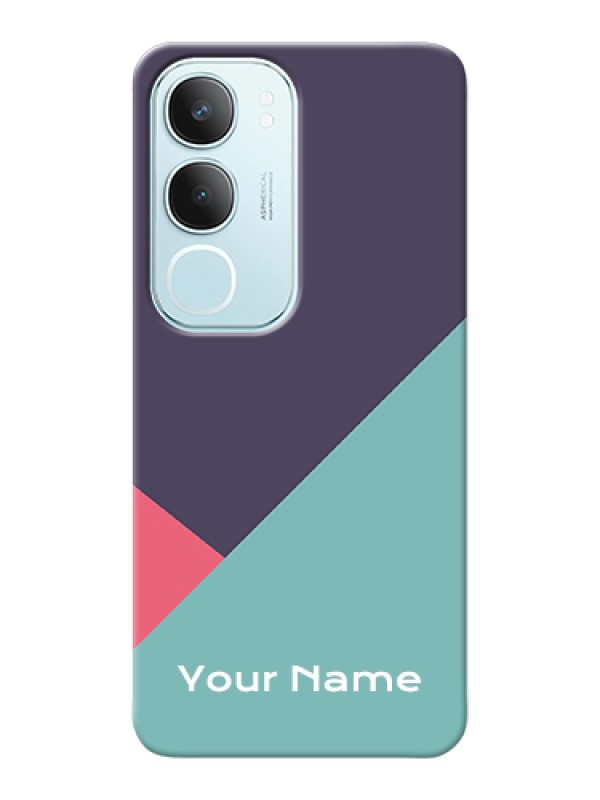 Custom Vivo Y29 5G Custom Hard Phone Case - Tri Color Abstract Design