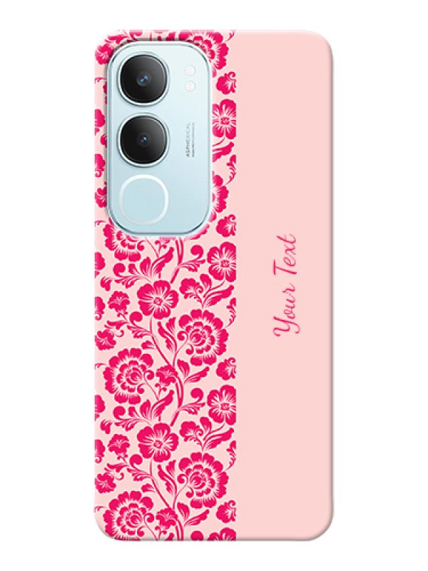 Custom Vivo Y29 5G Custom Hard Phone Case - Attractive Floral Pattern Design