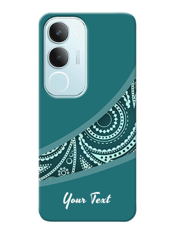 Custom Vivo Y29 5G Custom Hard Phone Case - Semi Visible Floral Design