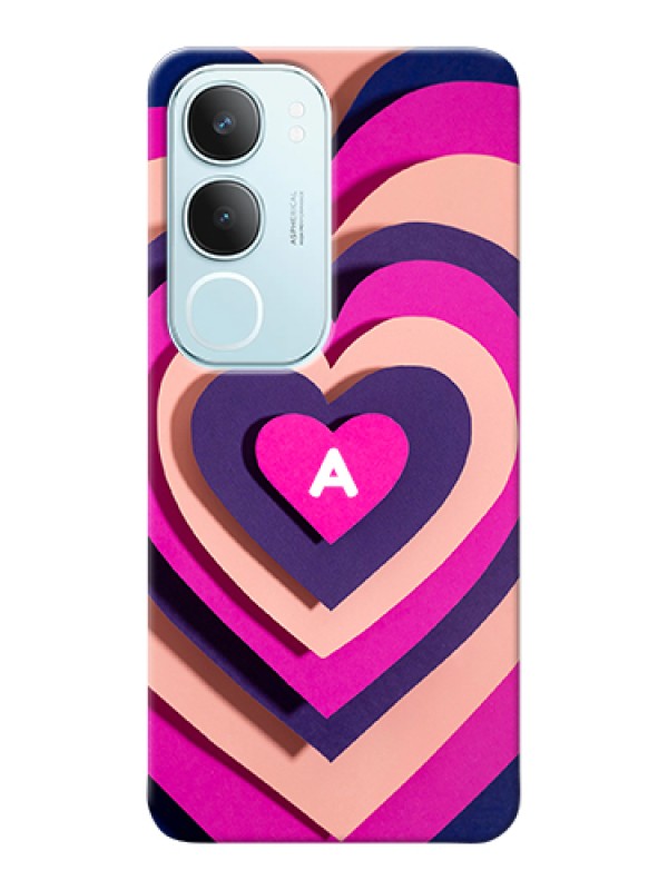 Custom Vivo Y29 5G Custom Hard Phone Case - Cute Heart Pattern Design