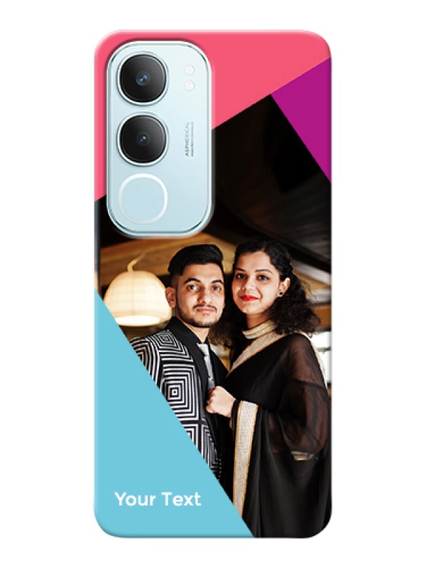 Custom Vivo Y29 5G Custom Hard Phone Case - Stacked Triple Colour Design