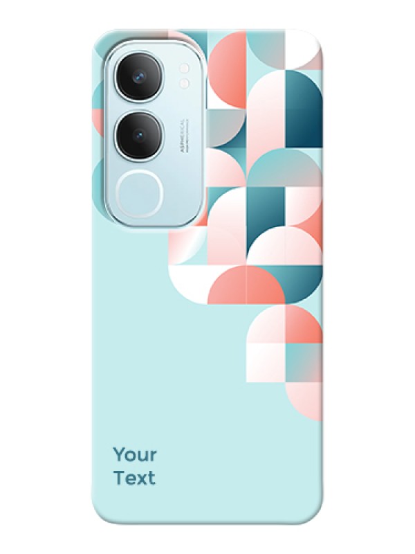 Custom Vivo Y29 5G Custom Hard Phone Case - Stylish Semi - Circle Pattern Design