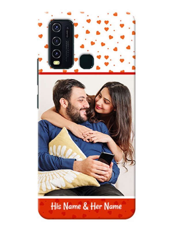 Custom Vivo Y30 Phone Back Covers: Orange Love Symbol Design