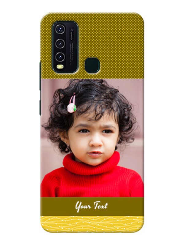 Custom Vivo Y30 custom mobile back covers: Simple Green Color Design