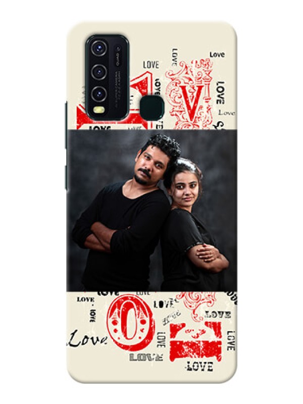 Custom Vivo Y30 mobile cases online: Trendy Love Design Case