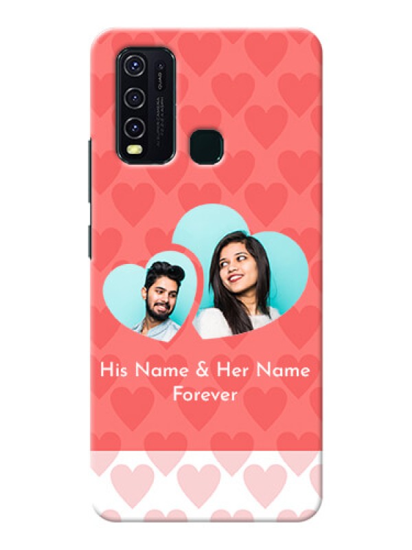 Custom Vivo Y30 personalized phone covers: Couple Pic Upload Design
