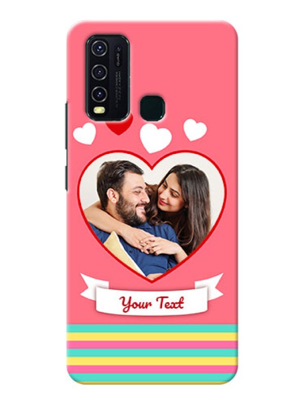 Custom Vivo Y30 Personalised mobile covers: Love Doodle Design