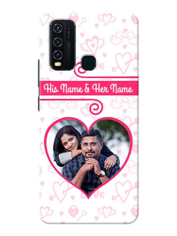 Custom Vivo Y30 Personalized Phone Cases: Heart Shape Love Design