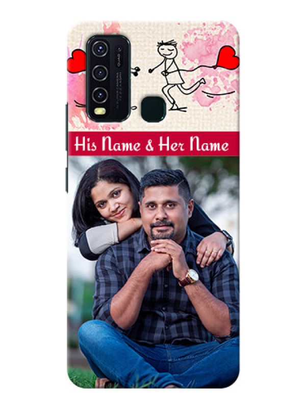 Custom Vivo Y30 phone back covers: You and Me Case Design