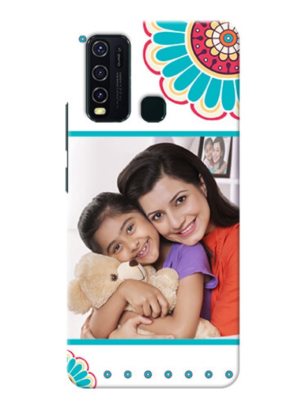 Custom Vivo Y30 custom mobile phone cases: Flower Design