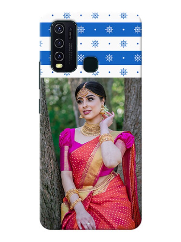 Custom Vivo Y30 custom mobile covers: Snow Pattern Design
