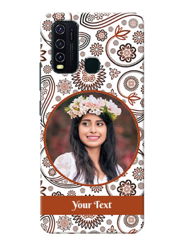 Custom Vivo Y30 phone cases online: Abstract Floral Design 