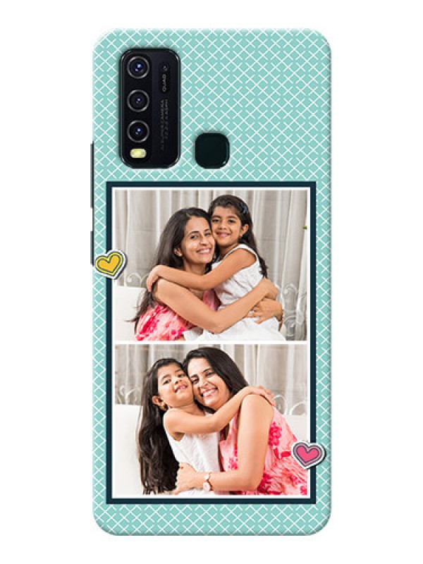 Custom Vivo Y30 Custom Phone Cases: 2 Image Holder with Pattern Design