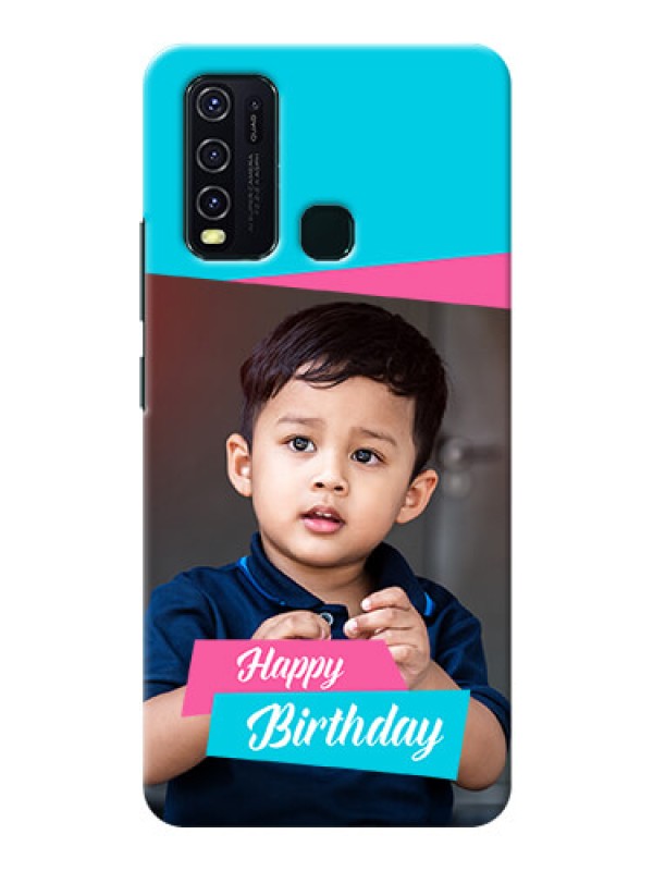 Custom Vivo Y30 Mobile Covers: Image Holder with 2 Color Design