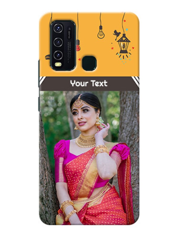 Custom Vivo Y30 custom back covers with Family Picture and Icons 