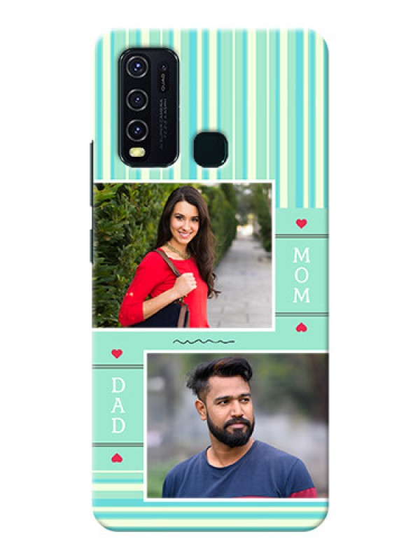 Custom Vivo Y30 custom mobile phone covers: Mom & Dad Pic Design
