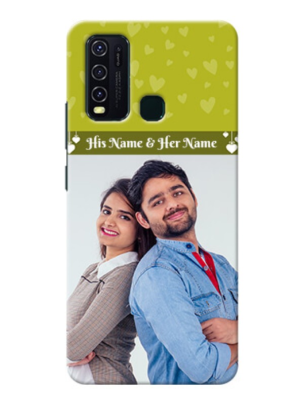 Custom Vivo Y30 custom mobile covers: You & Me Heart Design