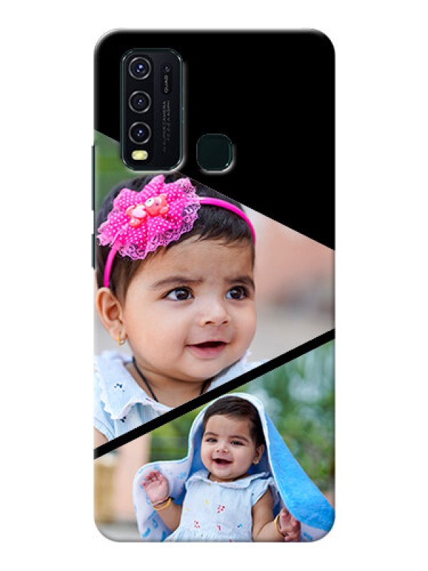 Custom Vivo Y30 mobile back covers online: Semi Cut Design