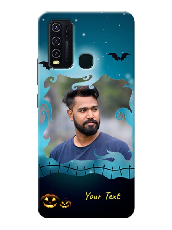 Custom Vivo Y30 Personalised Phone Cases: Halloween frame design