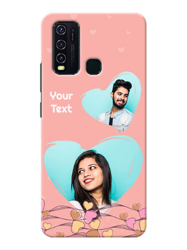 Custom Vivo Y30 customized phone cases: Love Doodle Design