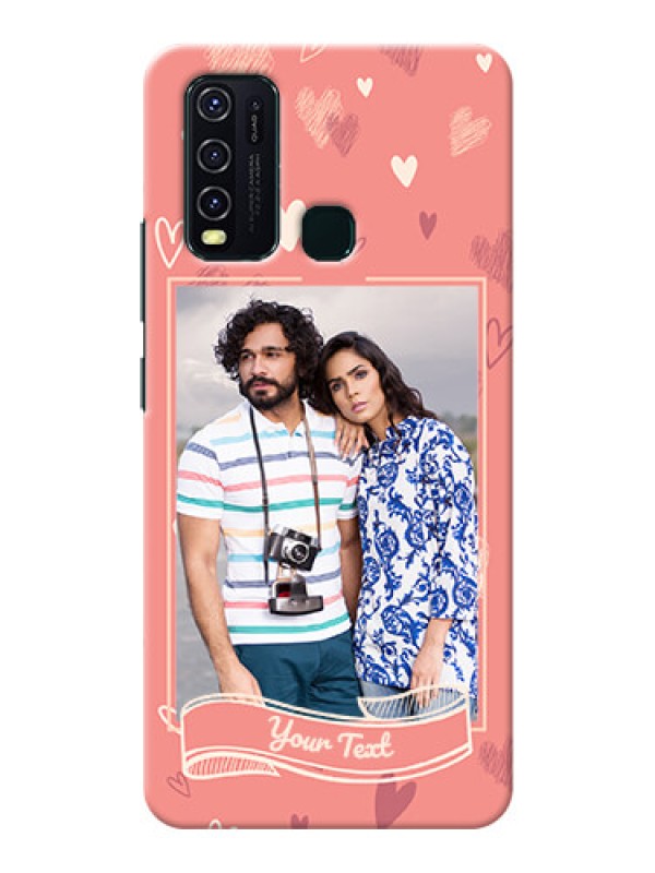 Custom Vivo Y30 custom mobile phone cases: love doodle art Design